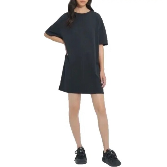 UGG Dresses & Skirts - UGG Women's Zoey T-Shirt Dress Short Sleeve Organic Cotton Size M Black
